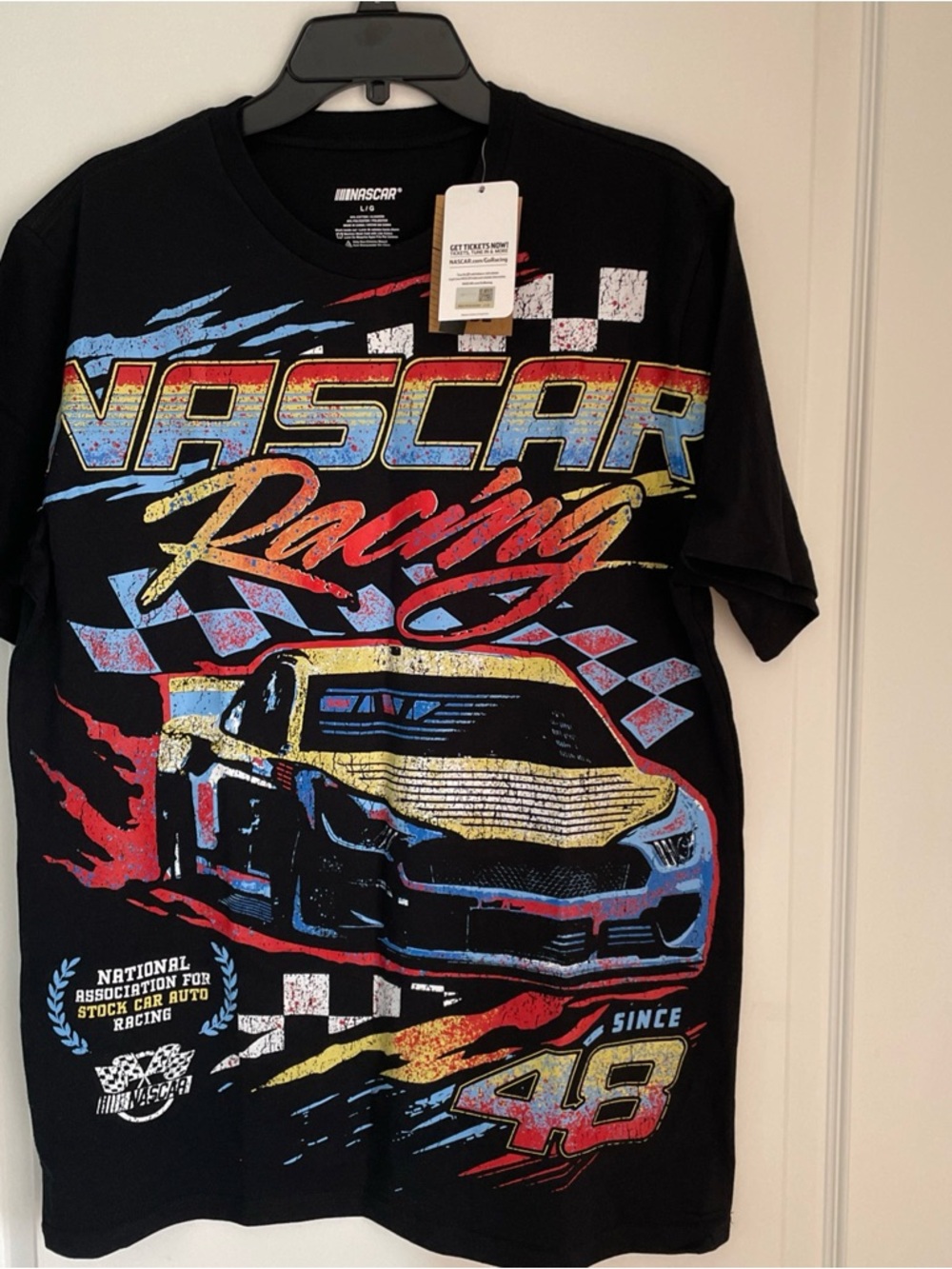 NWT NASCAR Racing 48 T-Shirt Size Large Black